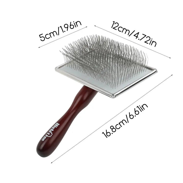 Peigne brosse chien chat bois : soin calme & complicité