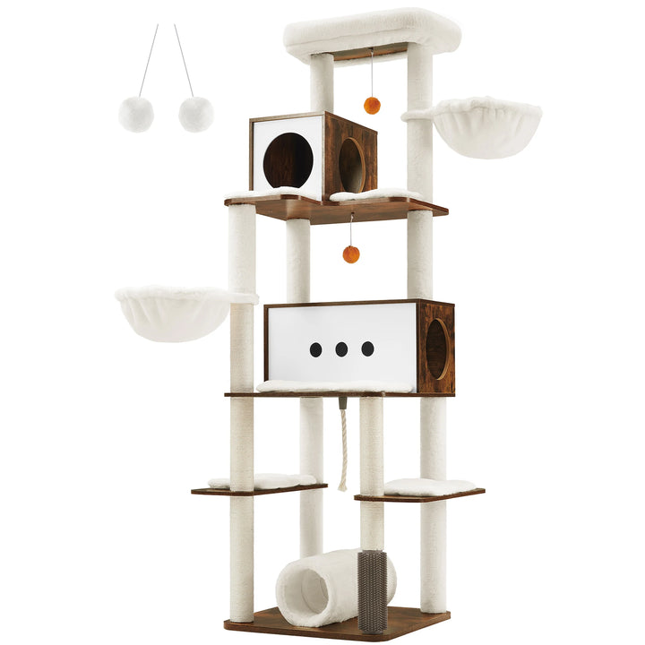 Arbre à chat 197 cm – Un refuge stable pour plusieurs chats