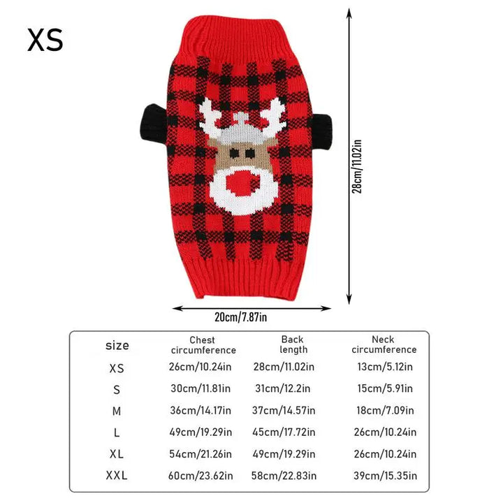 Pull de Noël pour chien ou chat doux chaud et plein d’amour