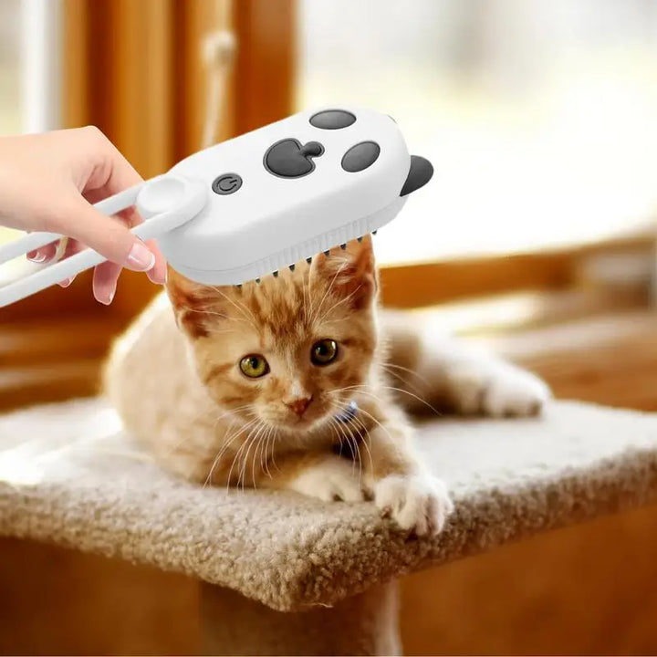 Brosse à vapeur 4-en-1 pour animaux - HautePattes