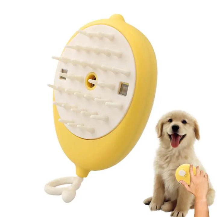 Brosse bain chien chat douce avec distributeur de shampoing intégré