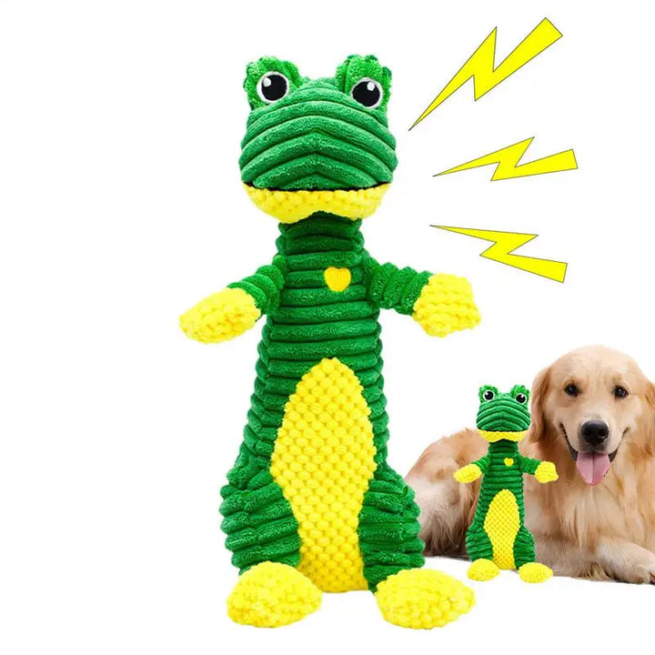 Poupée sonore pour chien grenouille verte - HautePattes