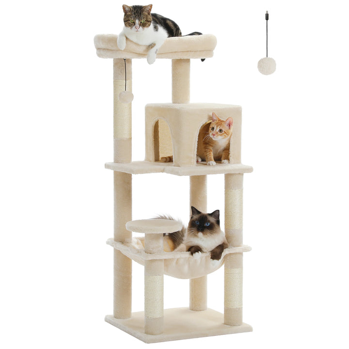 Tour cocon pour chats sensibles – Hamac & condo apaisants