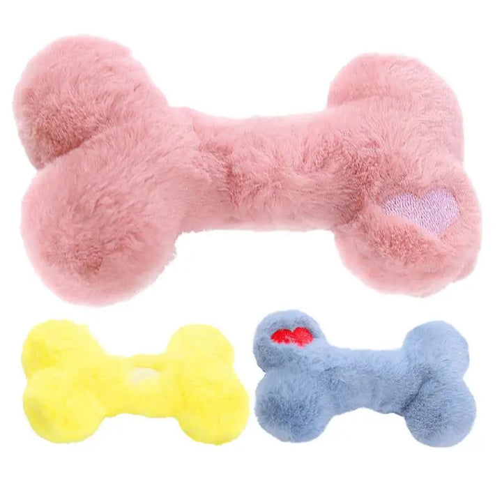 Jouet en peluche pour chien – Forme d’os - HautePattes