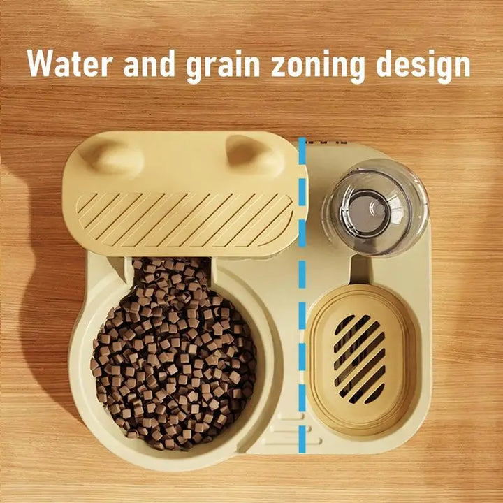 Distributeur Automatique 2-en-1 pour Nourriture & Eau - HautePattes