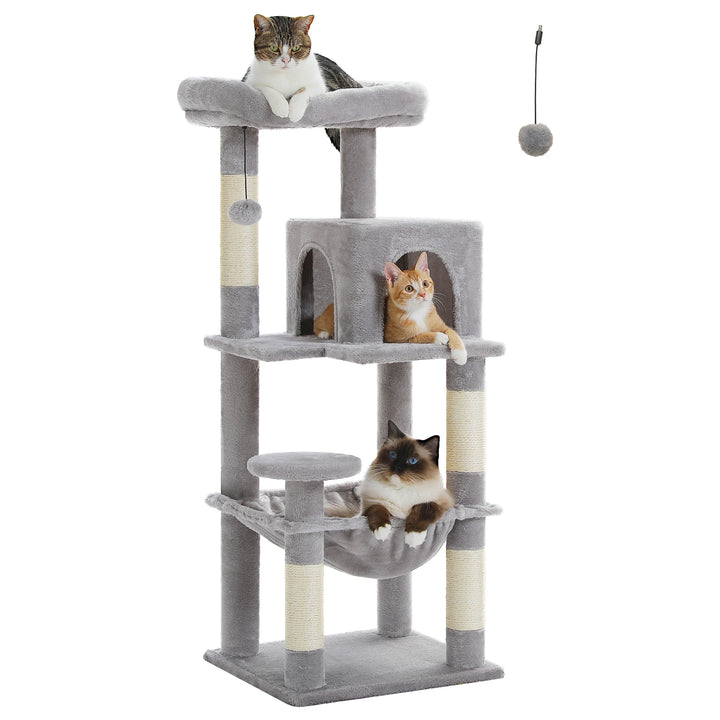 Tour cocon pour chats sensibles – Hamac & condo apaisants
