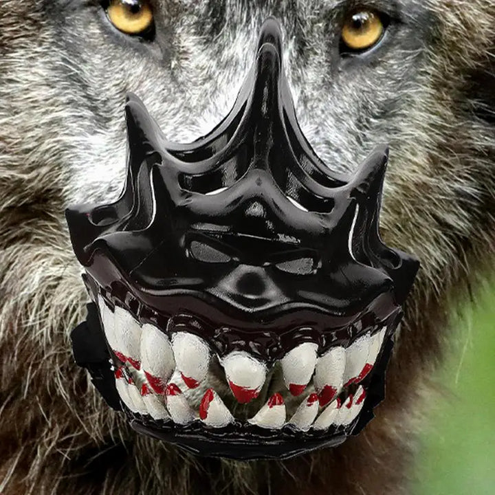Muselière Halloween pour chien : gueule monstrueuse, confort affectueux