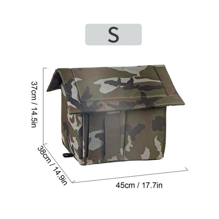 Abri extérieur camouflage pour chat errant – chaud, imperméable et protecteur