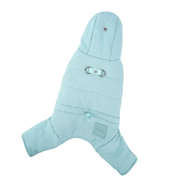 Manteau imperméable à capuche pour chien stylé et protégé