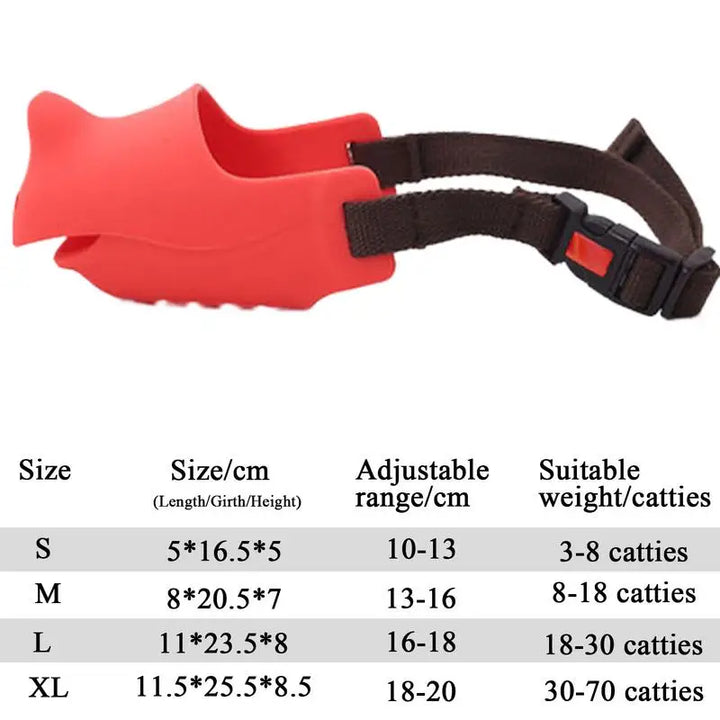 Muselière souple pour chien aimé et respecté