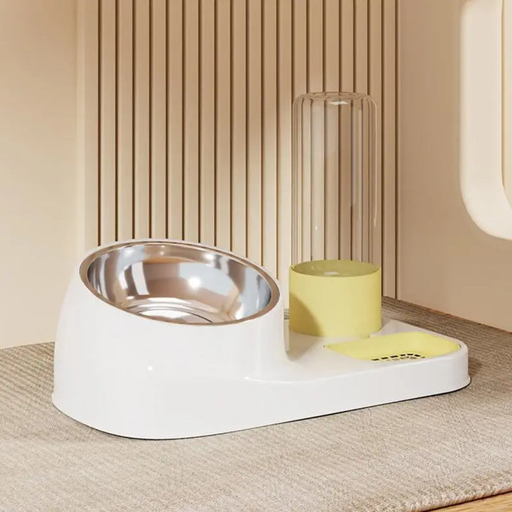 Gamelle de Nourriture et d’Eau pour Chat – Acier Inoxydable - HautePattes