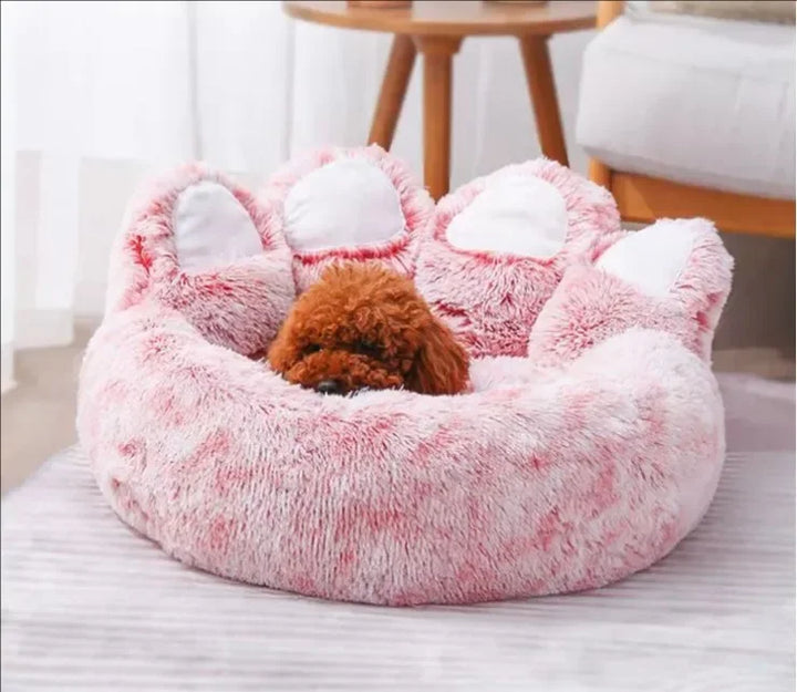 Panier Moelleux en Forme de Patte pour Chien - HautePattes