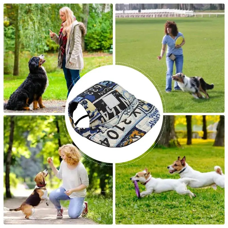 Casquette de baseball réglable avec trous pour les oreilles chien - HautePattes