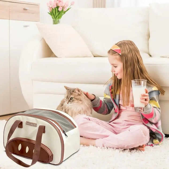Sac transport cabine chat chien pour sorties tendres et stylées