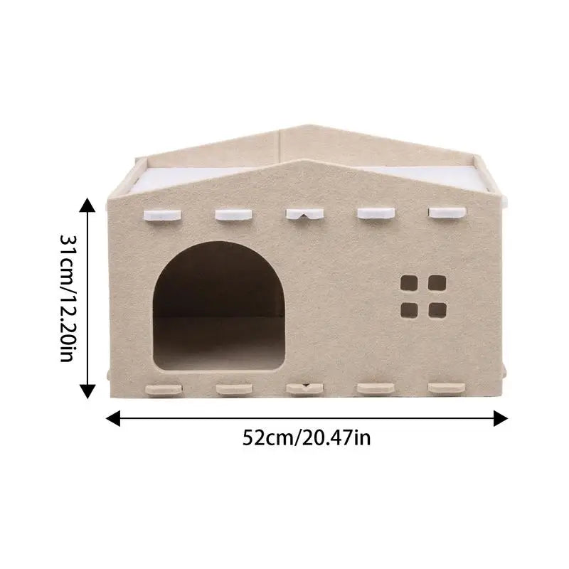 Lit double couche pour chat – cocon design et refuge secret