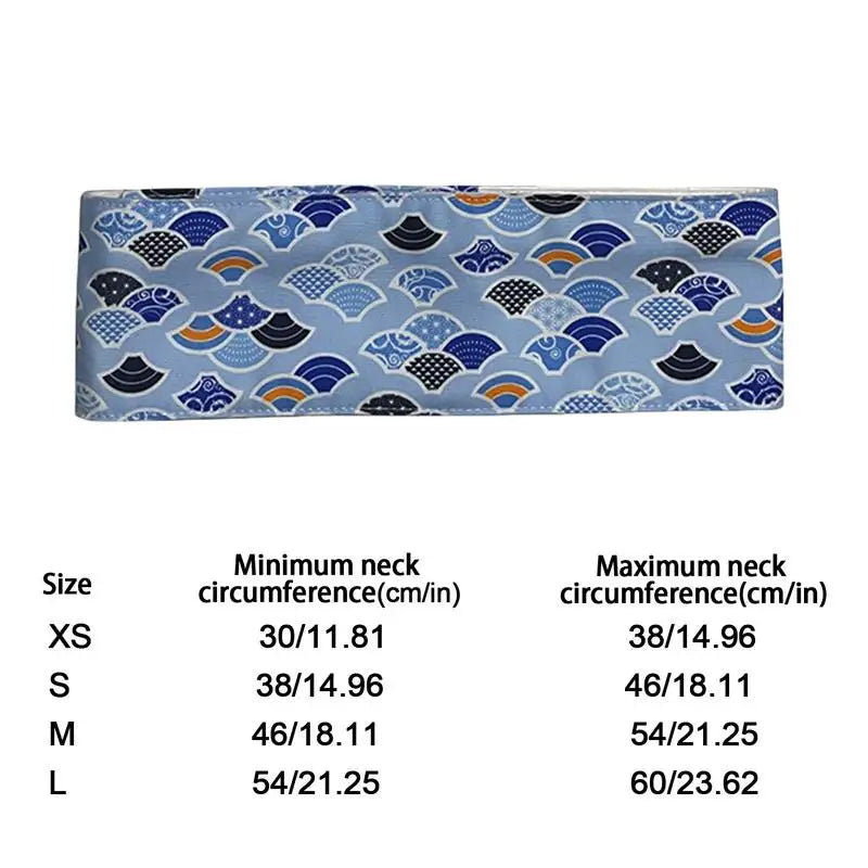 Bandana rafraîchissant chien chat – Fraîcheur douce Soulagement immédiat