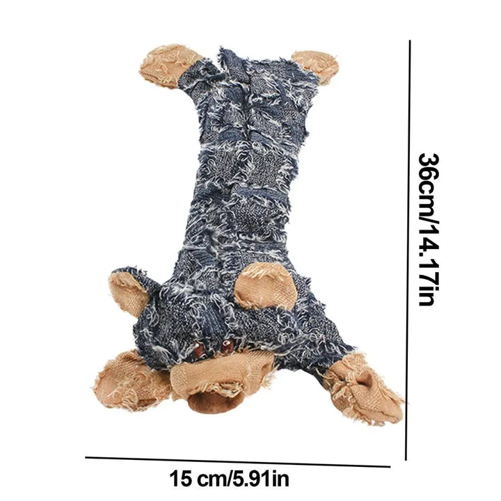 Jouet Couineur Indestructible en Forme d'Ours pour Chien - HautePattes