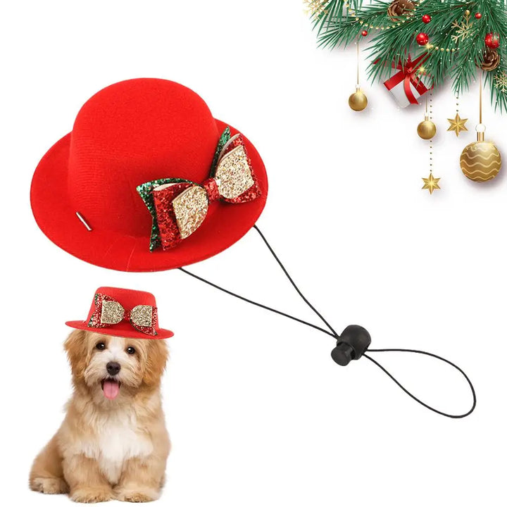 Chapeau rouge de Noël pour animaux de compagnie - HautePattes
