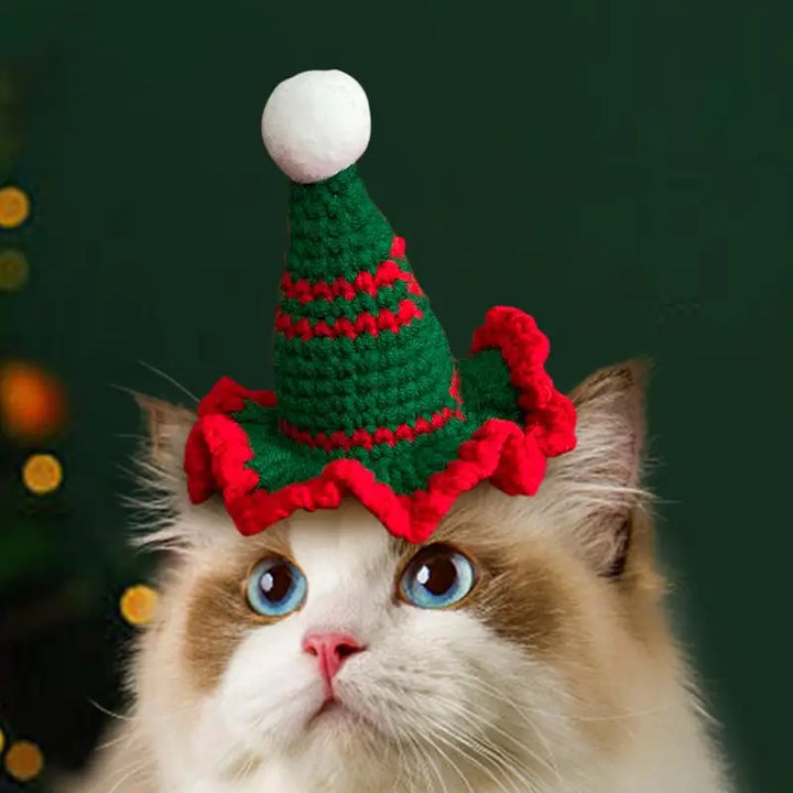 Bonnet de Noël chat ou chien - Le petit détail qui touche les cœurs