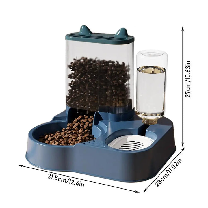 Distributeur Automatique 2-en-1 pour Nourriture & Eau - HautePattes