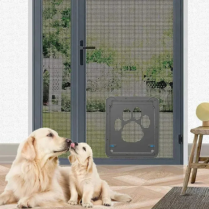 Porte moustiquaire pour chat et chien accès libre sans bruit