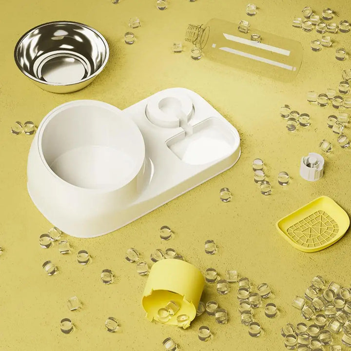 Gamelle de Nourriture et d’Eau pour Chat – Acier Inoxydable - HautePattes