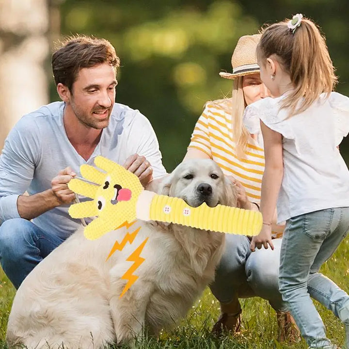 Jouet couineur en peluche mignon et texturé - HautePattes