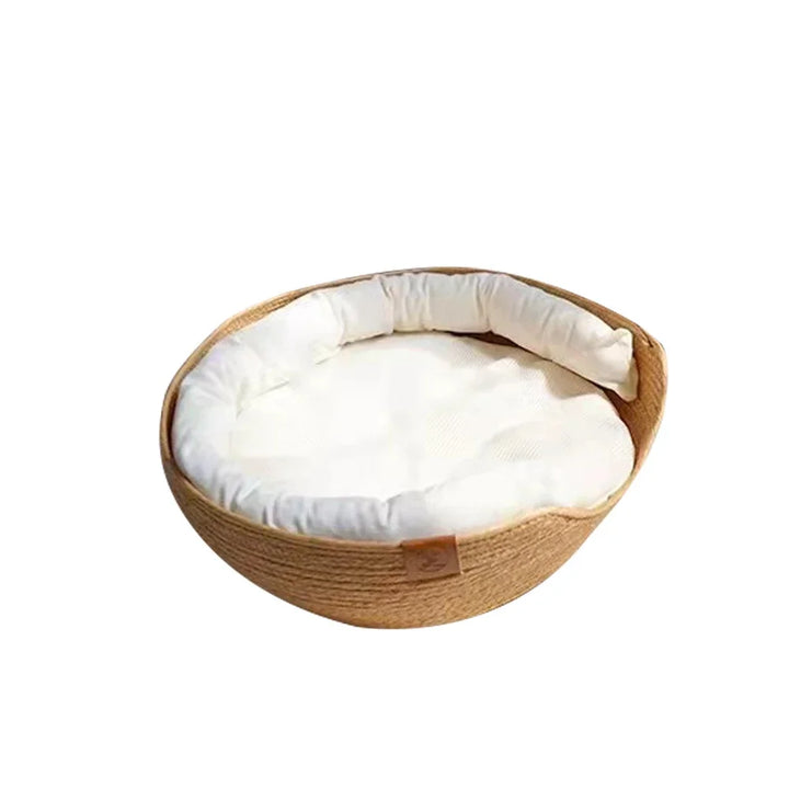 Panier chien douillet et naturel â Le luxe du confort artisanal - HautePattes