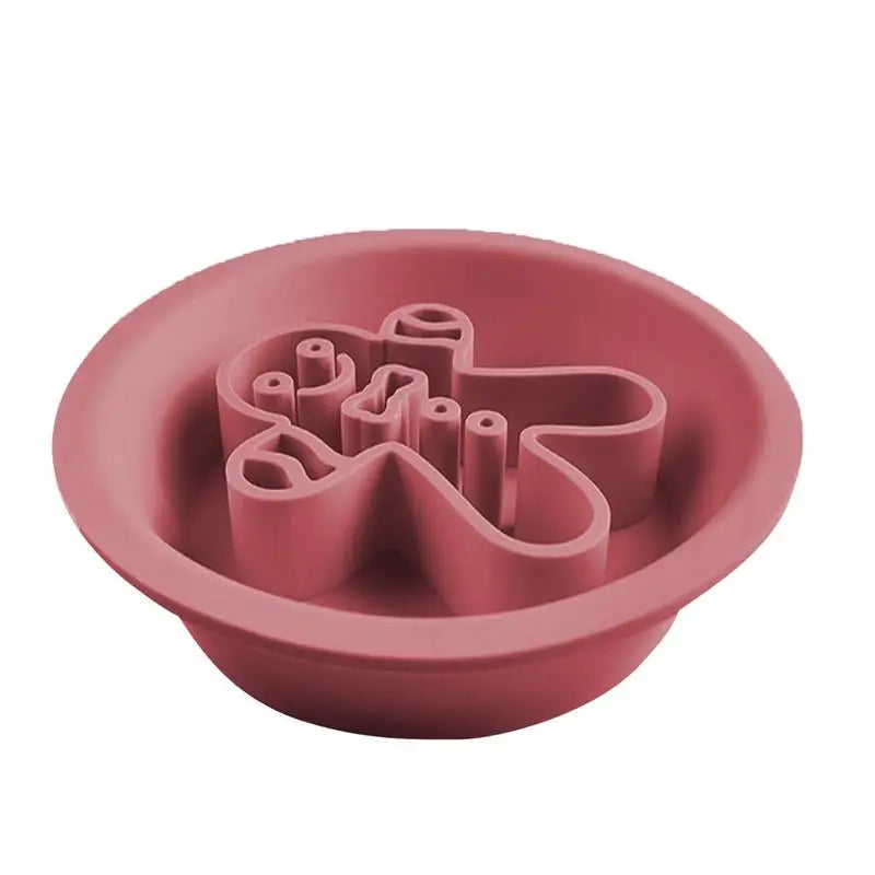 Gamelle en Silicone à Alimentation Lente pour Chiens – Design Mignon & Double Face - HautePattes