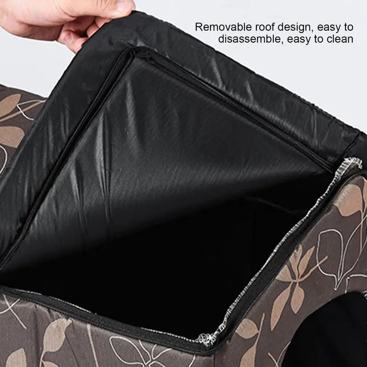 Abri imperméable pour chat pour résister au froid sans s'effacer