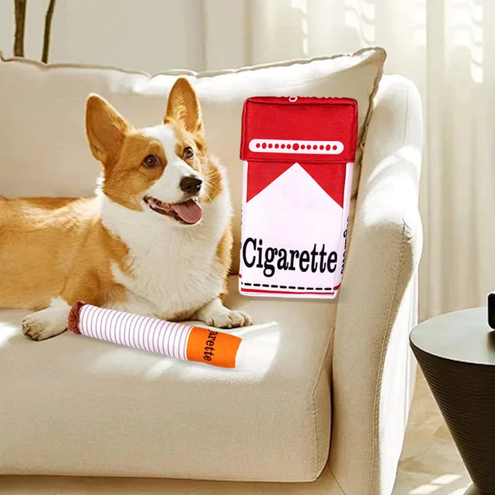 Jouet en Peluche pour Chien Original Boîte à Cigares - HautePattes