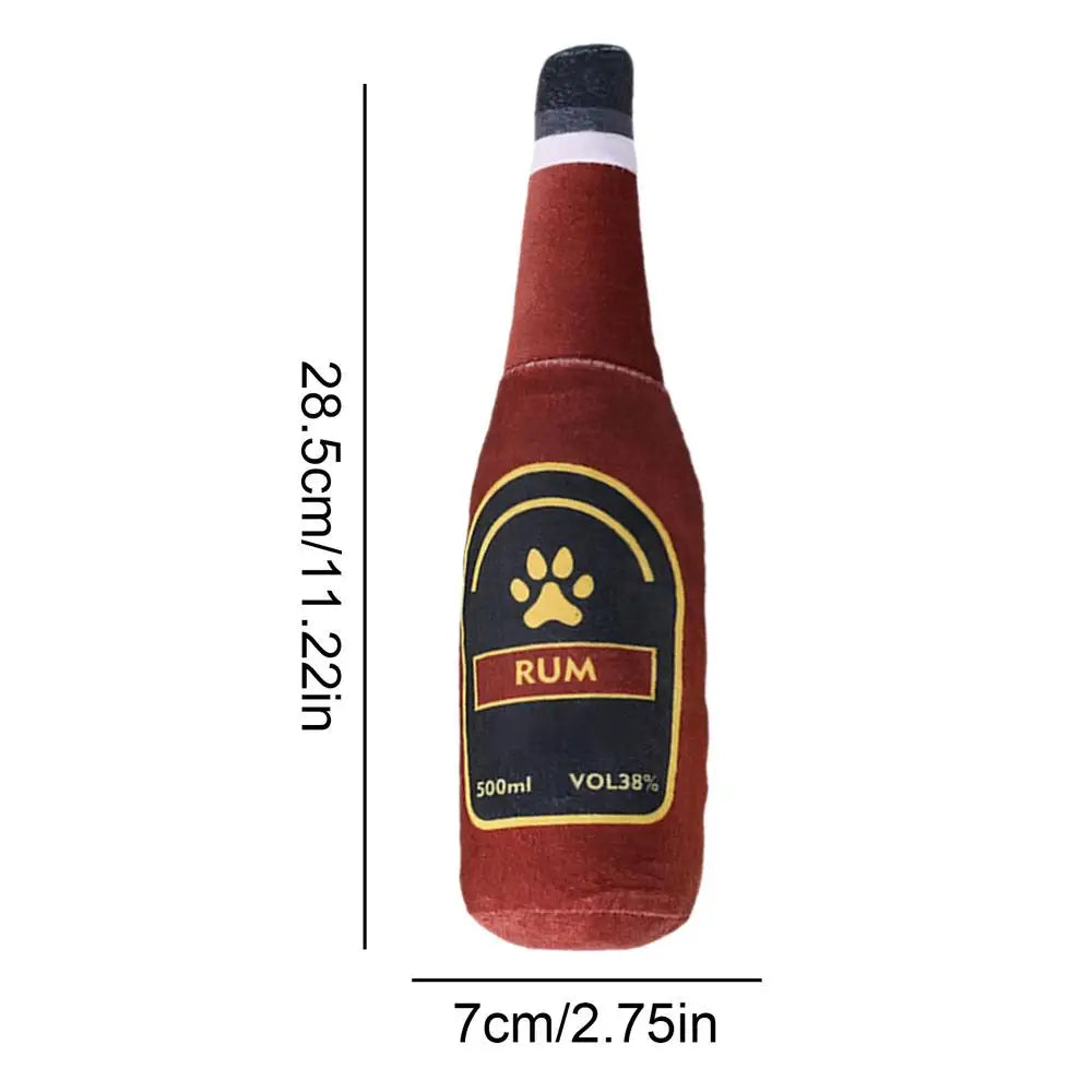 Jouet bouteille chien peluche : son plaisir doux préféré