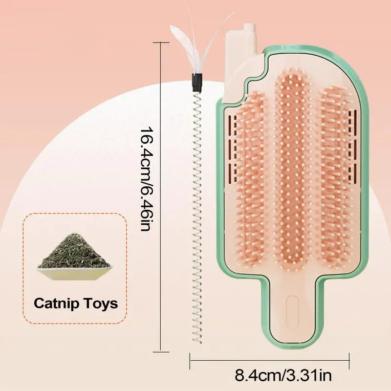 Brosse murale chat herbe à chat : détente autonome et coin bonheur