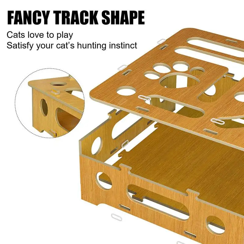 Jouet puzzle chat bois : éveil mental, jeu sans fin