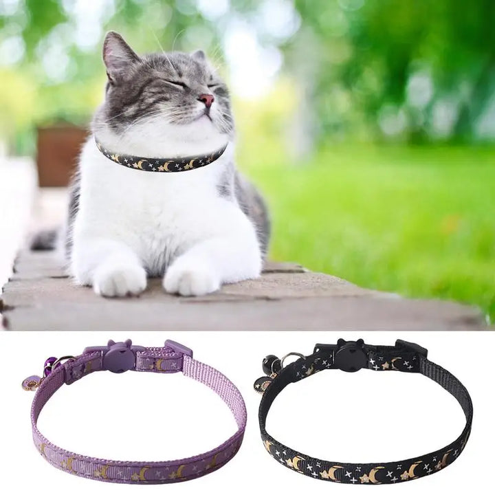 Collier chat Moon & Star : lien sacré & style céleste