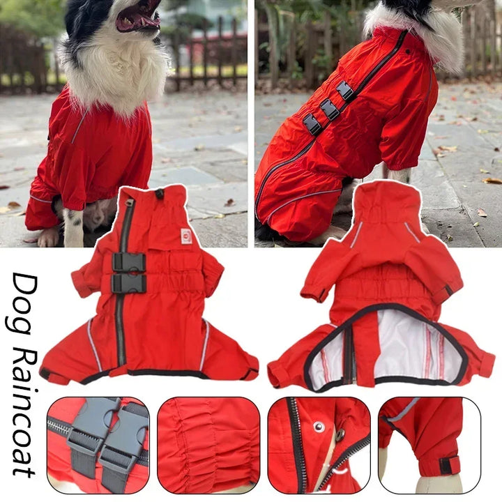 Imperméable 4 pattes pour chien – Confort, style & protection