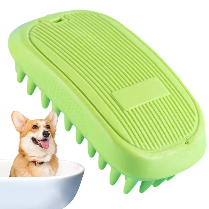 Brosse bain antidérapante chien : massage relaxant & prise sûre