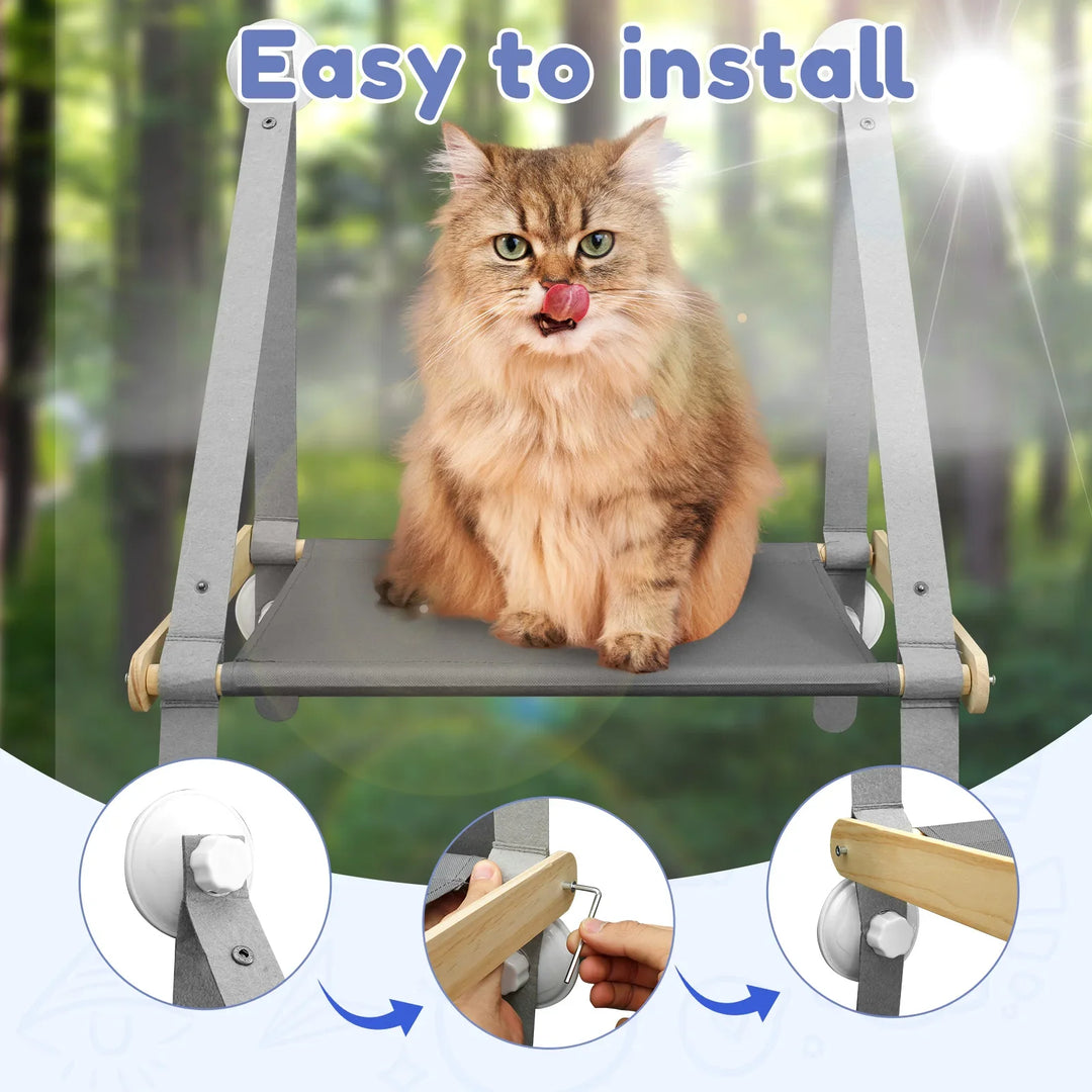 Lit hamac pour chat : son coin secret en hauteur