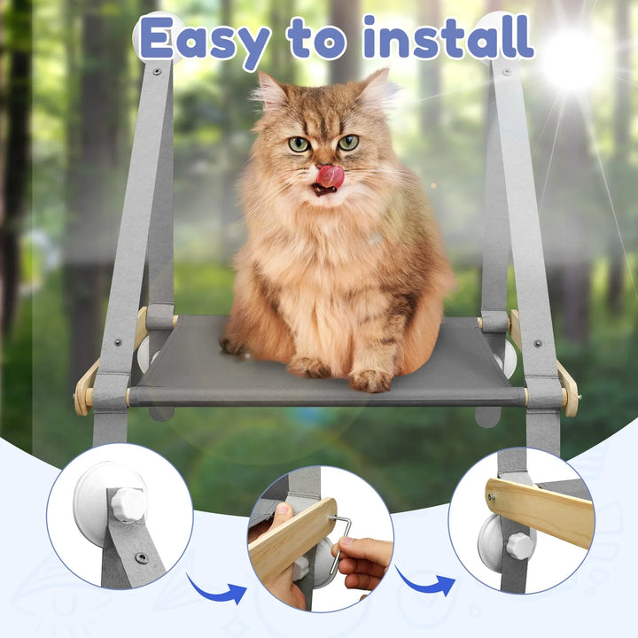 Lit hamac pour chat : son coin secret en hauteur