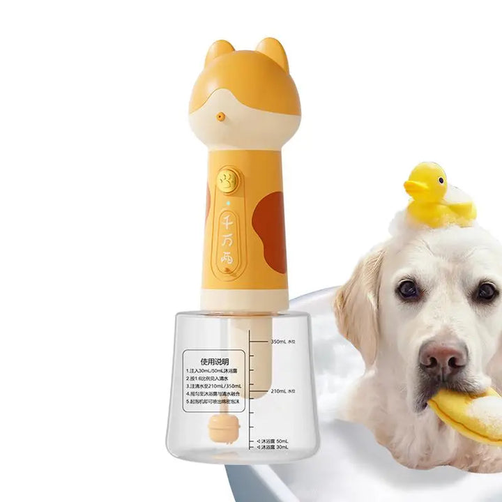 Distributeur de shampoing moussant électrique pour chien - HautePattes