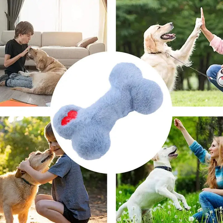 Jouet en peluche pour chien – Forme d’os - HautePattes