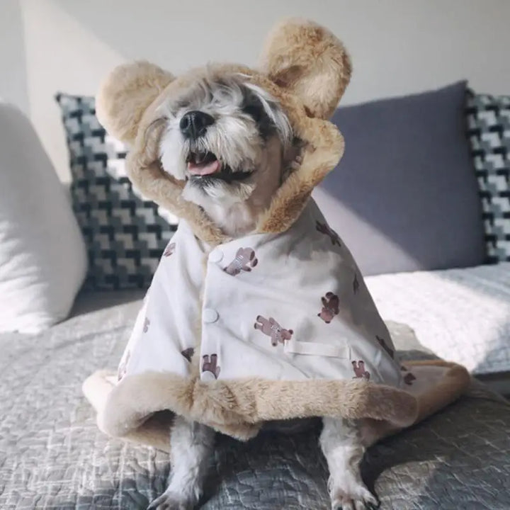 Couverture cape avec capuche pour animaux de compagnie - HautePattes