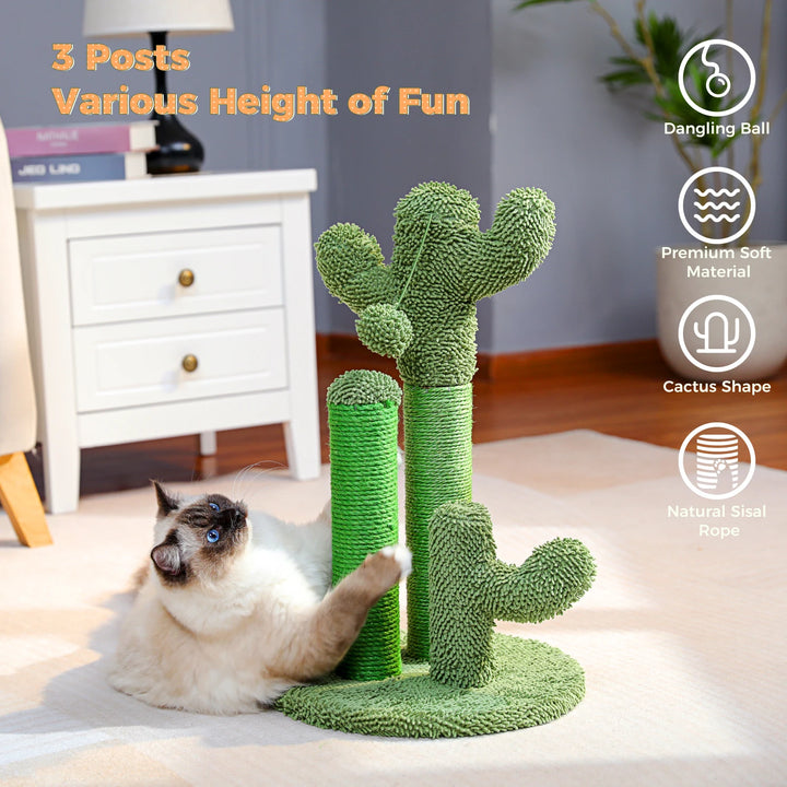 Griffoir cactus pour chat qui canalise l’instinct avec style