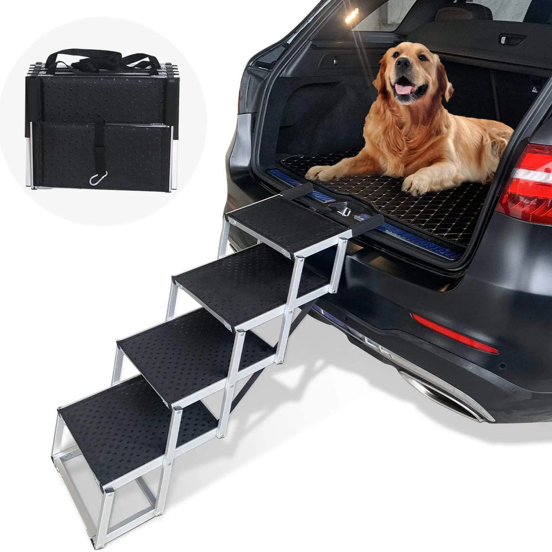 Escalier Premium en Alliage d'Aluminium Pliable à 5 Marches - HautePattes