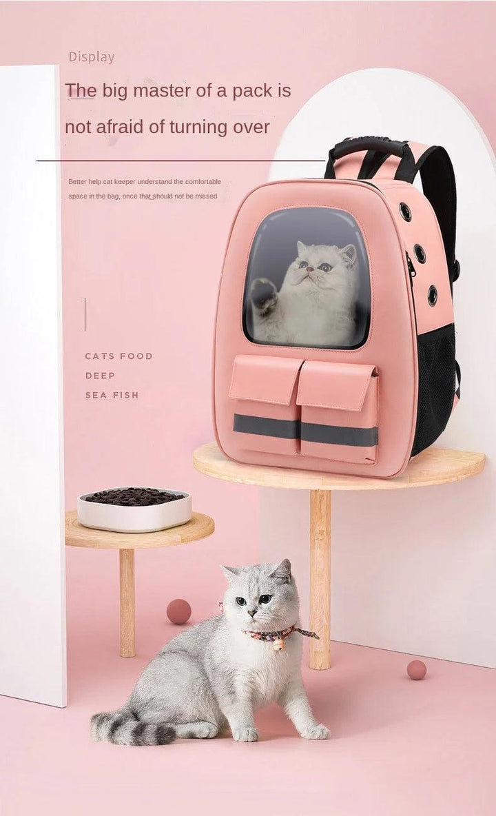 Sac à dos réfléchissant pour chat de compagnie, sacs de Transport pour chiens, sac respirant pour le Transport, voyage, espace extérieur, Cage à capsules, sac étanche pour chien - HautePattes