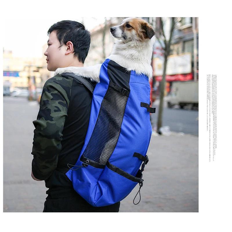 Sac à dos d'extérieur à Double épaule pour chien, sac de transport réfléchissant réglable pour chiens bouledogue français carlin, sac à dos de transport pour voyage - HautePattes