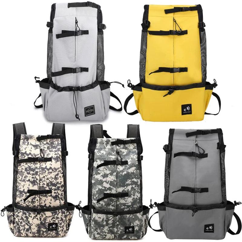 Sac à dos d'extérieur à Double épaule pour chien, sac de transport réfléchissant réglable pour chiens bouledogue français carlin, sac à dos de transport pour voyage - HautePattes