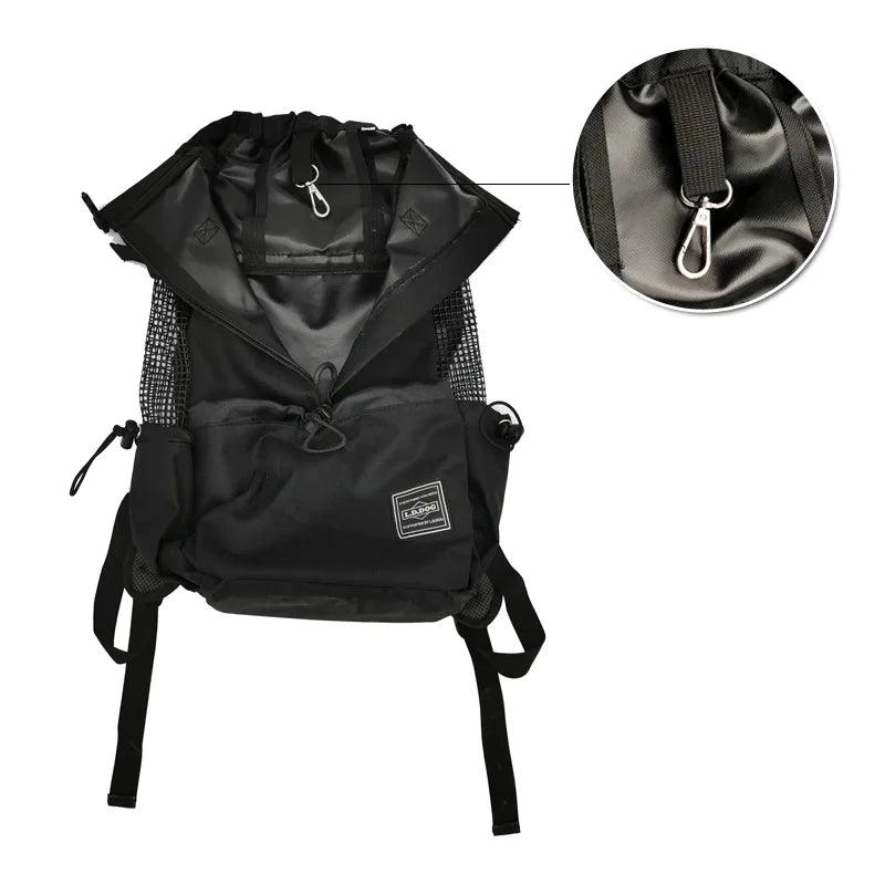 Sac à dos d'extérieur à Double épaule pour chien, sac de transport réfléchissant réglable pour chiens bouledogue français carlin, sac à dos de transport pour voyage - HautePattes