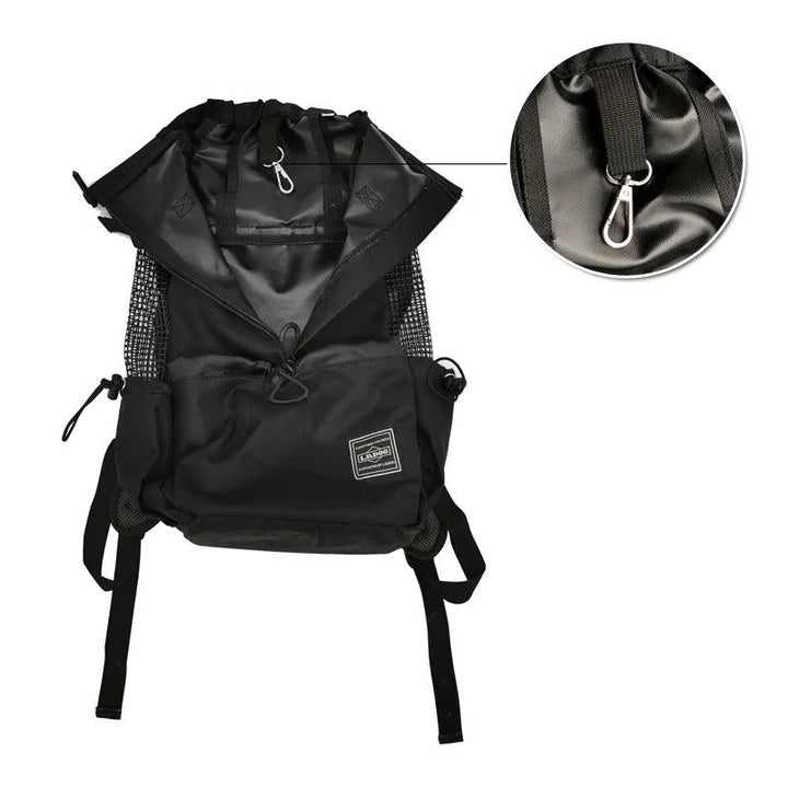 Sac à dos d'extérieur à Double épaule pour chien, sac de transport réfléchissant réglable pour chiens bouledogue français carlin, sac à dos de transport pour voyage - HautePattes