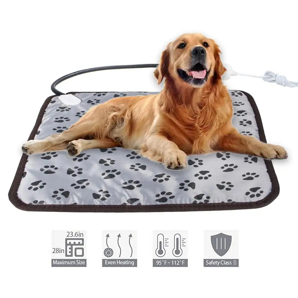 Coussin chauffant chien chat anti-froid et apaisant